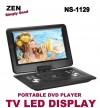 ZEN 13.8 INCH PORTABLE DVD PLAYER NS-1129