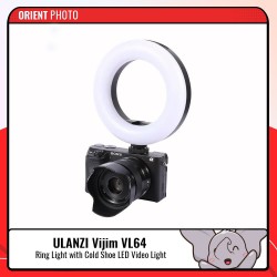 VIJIM VL64 Ring Light with Cold Shoe