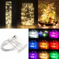 5M SILVER WIRE RGB LED ( BATTERY PACK ) FAIRY LIGHT