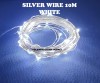 USB LED 10M FAIRY LIGHT SILVER WIRE WHITE LED