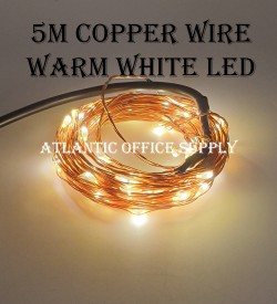 5M COPPER WIRE ( BATTERY PACK ) FAIRY LIGHT WARM WHITE LED