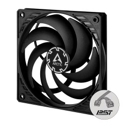 Arctic P12 Slim PWM PST 120 mm Fan w/inte Y-cable - Black