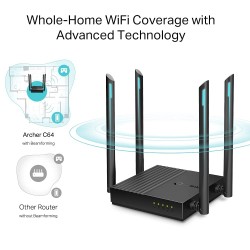 TP-Link Archer C64 AC1200 Dual-Band Wi-Fi Router