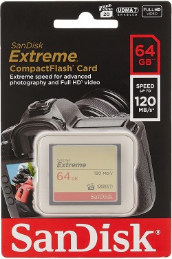 SanDisk Extreme CF 32GB TO 128GB, VPG20, UDMA 7,120MB/s R,