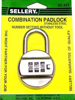 SELLERY COMBINATION PADLOCK 22-321