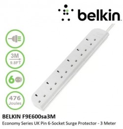 BELKIN ECONOMY SERIES 6 SOCKET SURGE PROTECTOR