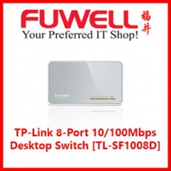 TP-Link 8-Port 10/100Mbps Desktop Switch [TL-SF1008D]