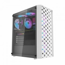 DarkFlash DK351 TG White (with 4 ARGB Fans)