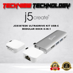 J5 CREATE ULTRADRIVE KIT USB-C MODULAR DOCK 8-IN-1 JCD387ESK