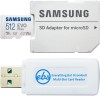 SAMSUNG 512GB EVO PLUS (2021) microSD with adapter MB-MC512K