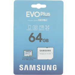 SAMSUNG 64GB EVO PLUS (2021) microSD with adapter MB-MC64KA/