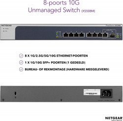 Netgear XS508M-100EUS ProSafe? 8-Port 10 Gbe Unmanaged Switc