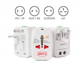 BRITZ TRAVEL ADAPTER MODEL NO. 838