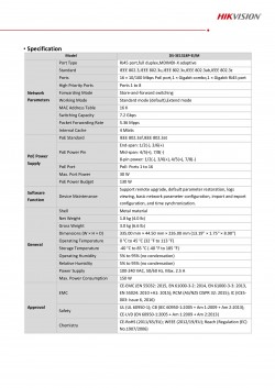 Hikvision PoE Switch DS-3E1318P-EI/M PoE Switch office