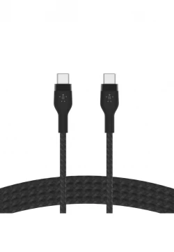 USB-C to LTG, BRAID SIL, 1M, BLK Magnetic management