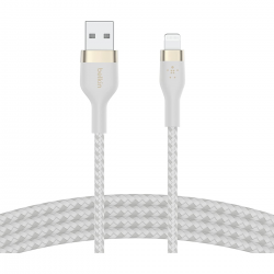 USB-C to LTG, BRAID SIL, 1M, WHT Magnetic management