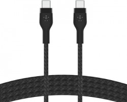 USB-C to USB-C 2.0, SILICONE, 1M, BLK