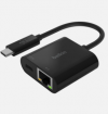 Belkin ADAPTER, USB-C TO GIGABIT ETHERNET, 60W PD, BLK INC00