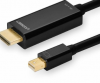 Ugreen Mini dp 1.2 male to hdmi cable black 4K, 3.0m MD101-1