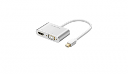 Ugreen Mini DisplayPort to HDMI & VGA Converter   Silver , H