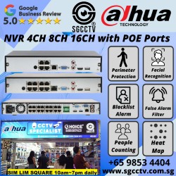 DAHUA NVR 8CH 8POE NVR4208-8P-4KS3 CCTV RECORDER SINGAPORE