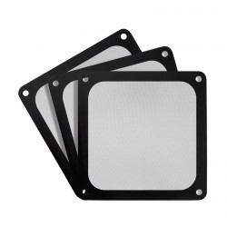 SILVERSTONE 14CM FAN FILTER, BLACK, Pack of 3 SST-FF143B-3PK