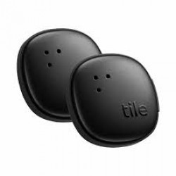 TILE STICKER (2024) BLUETOOTH TRACKER FOR REMOTE - BLACK, 2