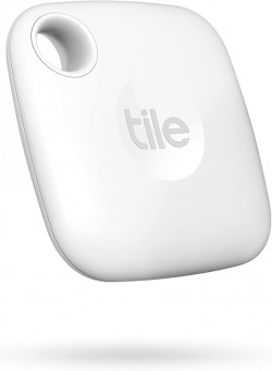 TILE MATE (2024) BLUETOOTH TRACKER FOR KEYS - WHITE, 1 PACK