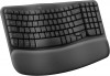 Logitech Wave Keys Ergo Wireless Keyboard - Graphite 920-012