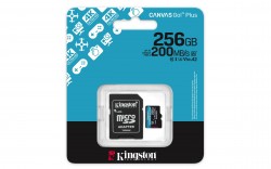 KINGSTON CANVAS GO! PLUS 256GB 200MB/S CLASS 10 MICRO SD