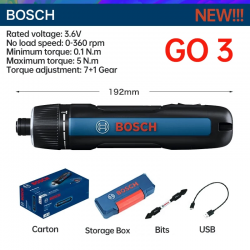 BOSCH CORDLESS SCREWDRIVER GO GEN 3