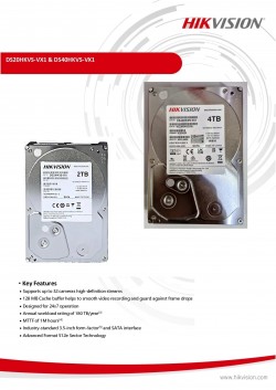 2TB Hard Drive HIKVISION DS20HKAI-VX1 Surveillance SEAGATE