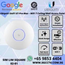 UBIQUITI UNIFI U7-PRO-MAX 2.5GbE 8.6Gbps WiFi-7 AP Ceiling W