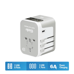DAIYO DE320 TRAVEL ADAPTER 3 TYPE C + 2 TYPE A CHARGER