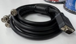 BNC X 3 TO VGA CABLE, 5M