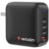 Verbatim Mini GaN Charger 165W 4 Port US Plug w EU and UK Ad