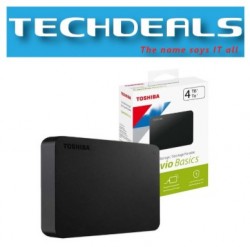 Toshiba Canvio Basics 4TB USB3.0 Portable Black (HDTB540AK3C