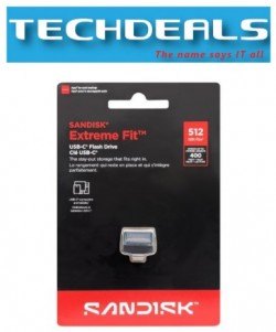 Sandisk SDCZ530-512GB Extreme Fit USB-C Black