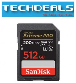 Sandisk SDSDXXD-512GB Extreme Pro SDXC UHS-I R200M