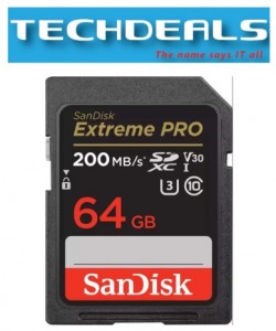 Sandisk SDSDXXU-064GB Extreme Pro SDXC UHS-I R200M