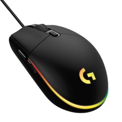 Logitech G203 Wired USB Gaming Mouse with Lightsync - Black 