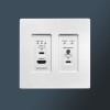 ZeeVee ZUHD60-1WE  ZyPerUHD60, HDMI 2.0 input Wall Plate Enc