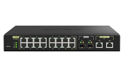 QNAP QSW-M2116P-2T2S, 16 ports 2.5GbE RJ45 with PoE 802.3at(