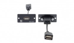 KRAMER WU-AA Wall Plate insert - USB Wall Plate Insert (A/A)