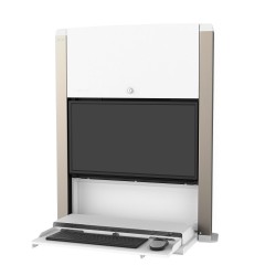 Ergotron 61-367-030 CareFit 24-inch Sit-Stand Enclosure, Sno