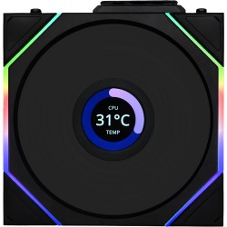 Lian Li 12RTLLCD1W1B LIAN LI UNI FAN TL Wireless LCD Reverse