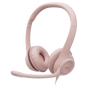 Logitech H390 USB Wired Headset with Controller - Rose 981-0