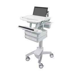 Ergotron SV43-1120-0 StyleView Laptop Cart, 2 Drawers