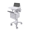 Ergotron SV43-1130-0 StyleView Laptop Cart, 3 Drawers