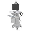 Ergotron SV44-1122-5 StyleView Laptop Cart, LiFe Powered, 2 